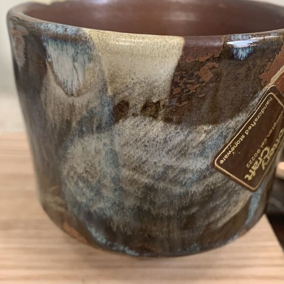 Vintage Pottery Craft Compton, Cal USA Handcrafted Stoneware Small Planter - Picture 4 of 16